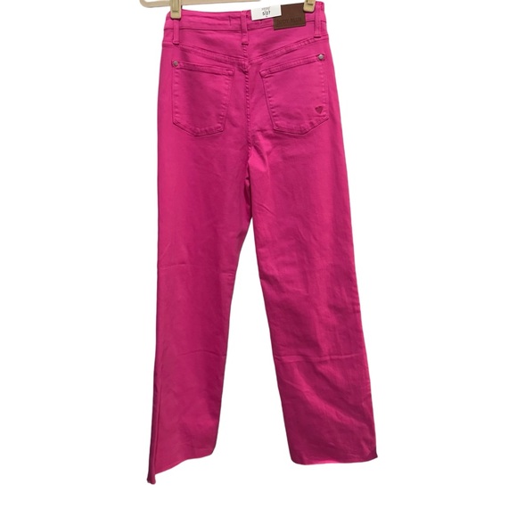 Judy Blue All the Heart Eyes High Rise Hot Pink 90’s Straight Leg Jeans 5 NWT - Picture 6 of 16